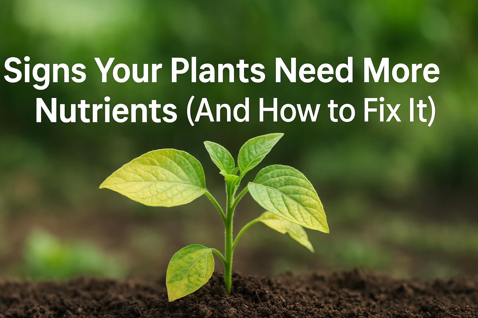 Signs Your Plants Need More Nutrients (And How to Fix It)